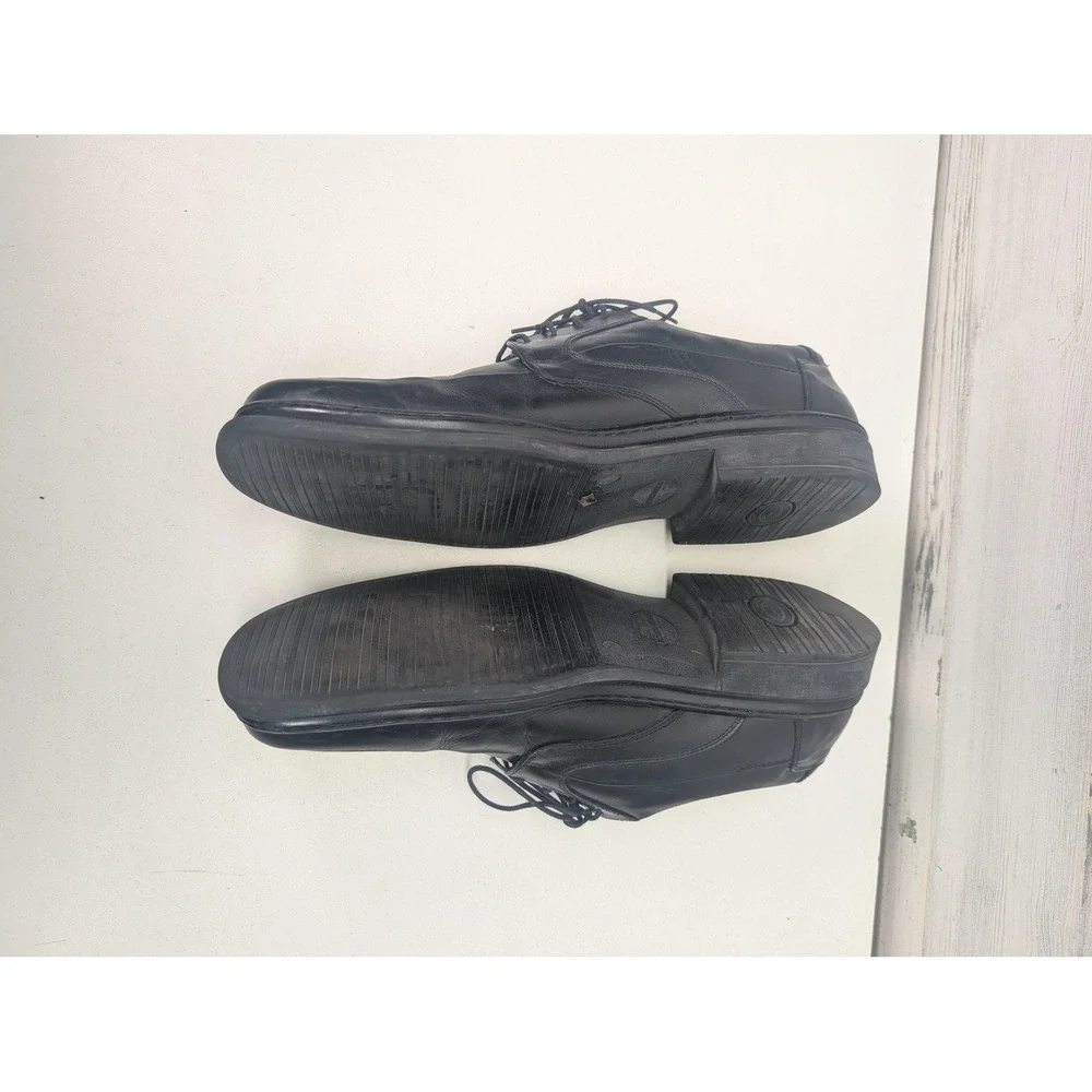 Bostonian Derby‎ Shoes Mens Size 12 Black Leather Square Toe Lace Up Dress